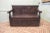 A 17th Century High Back Oak Box Settle The Settle has 3 carved back panels and further panels at the bottom the seat...