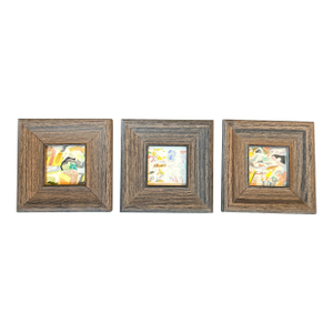 Three 1950’s Original Abstract Expressionist Watercolor Paintings / Drawings - Set of Three