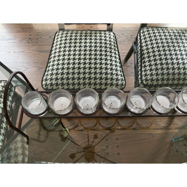 Metal Vintage Metal 12 Tea Light Candle Holder For Sale - Image 7 of 9