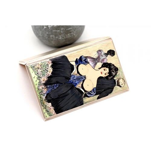 Guilloche Silver Cigarette Case with Bands, in Very Good conditions. Designed 1920 to 1949 This piece has an attribution...