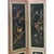 Wood Vintage Black Fabric Flower Birds Table Top Folding Screen Art For Sale - Image 7 of 8
