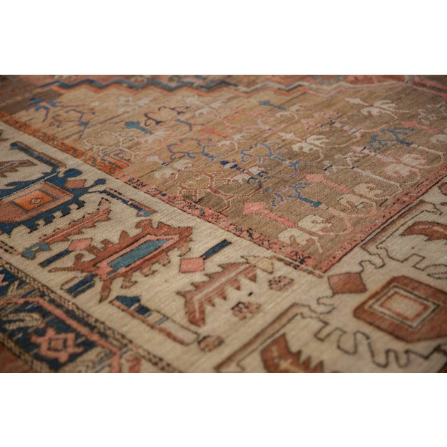Antique Bakshaish Carpet - 7'7" x 12'10" For Sale - Image 9 of 17