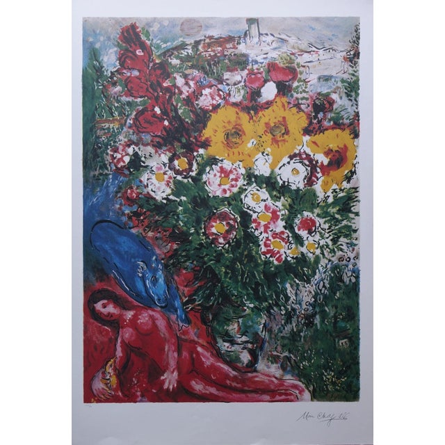 Marc Chagall, The Woman and the Bird, Lithograph For Sale - Image 9 of 9