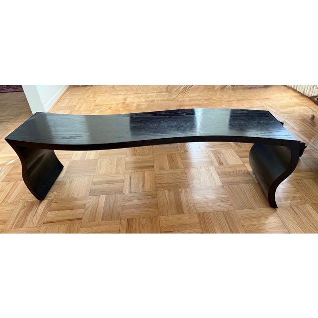 Attributed Berman Rosetti Flag Sculptural Wood Coffee Table 1990s For Sale - Image 11 of 11