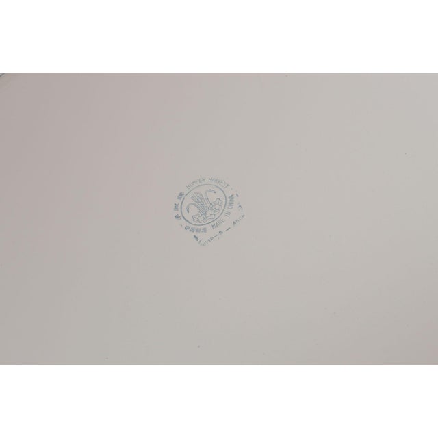 Large Vintage Bumper Harvest Floral / Rose Motif EnamelwareTray For Sale - Image 13 of 13