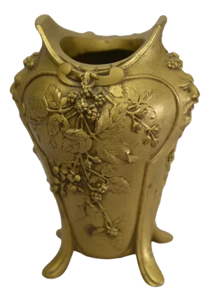 Art Nouveau Bronze Vase by Louchet Ciseleur, 1900s
