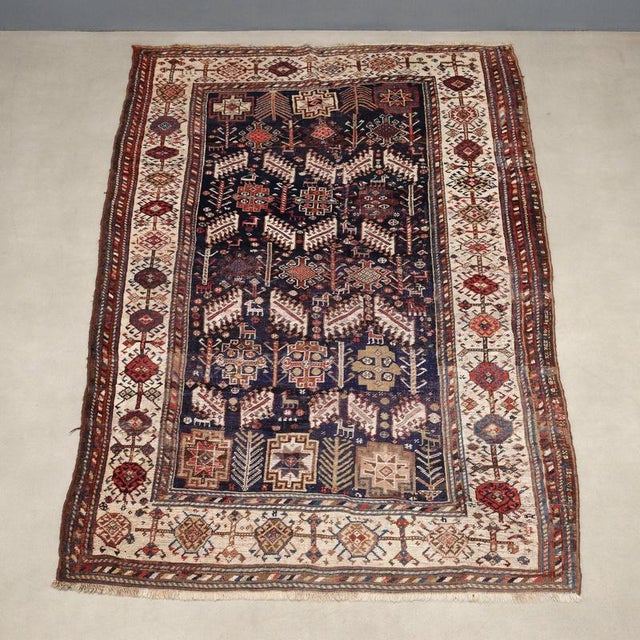 Middle Eastern Shiraz Rug For Sale - Image 3 of 8