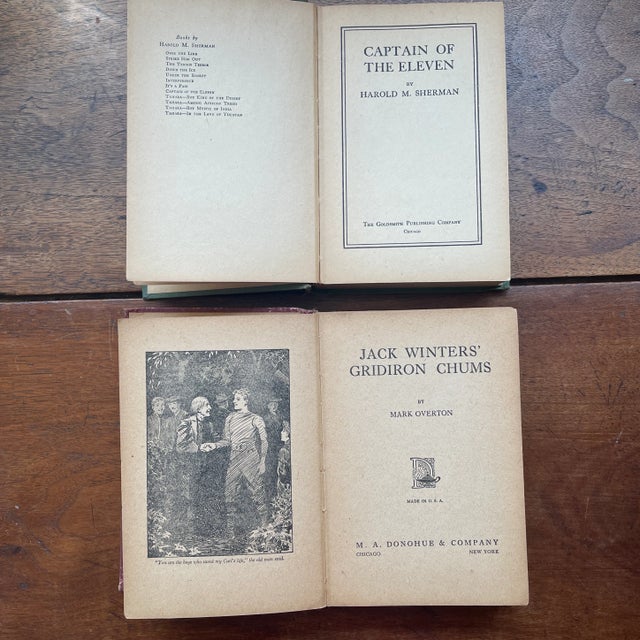 Vintage Football Books - Set of 2 - 1900's For Sale In Philadelphia - Image 6 of 9