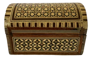 1950s Inlaid Domed Box