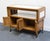 Unique Furniture Solid Oak Southwestern Mediterranean 64" Drop Leaf Server Buffet 5562 - American Fiesta Finish For Sale - Image 11 of 16
