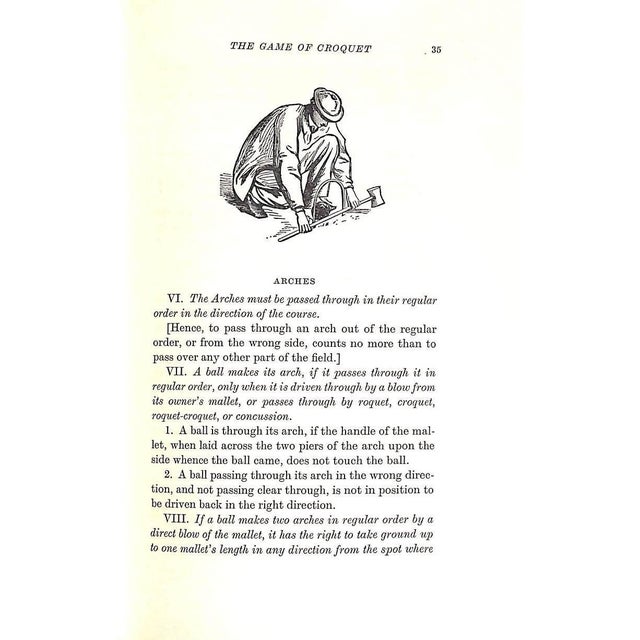 Paper "The Game of Croquet: Its Appointment and Laws" 1968 Scudder, Horace Elisha For Sale - Image 7 of 7