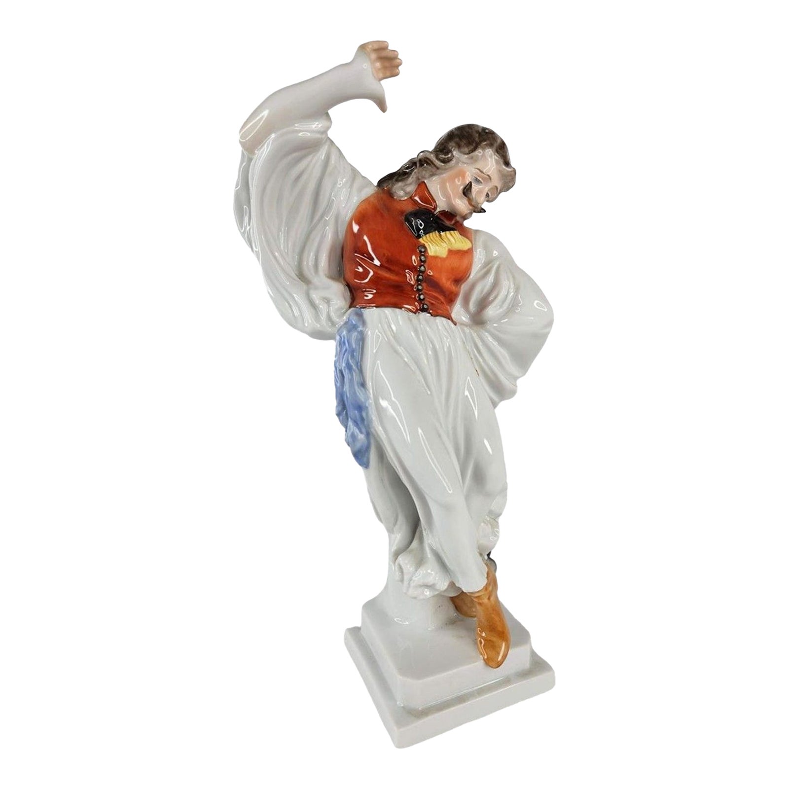 1950s Herend Dancing Man Figurine – Hand Painted Hungarian