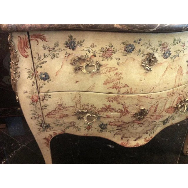 Louis XV Genoese Painted Chest of Drawers For Sale - Image 9 of 12