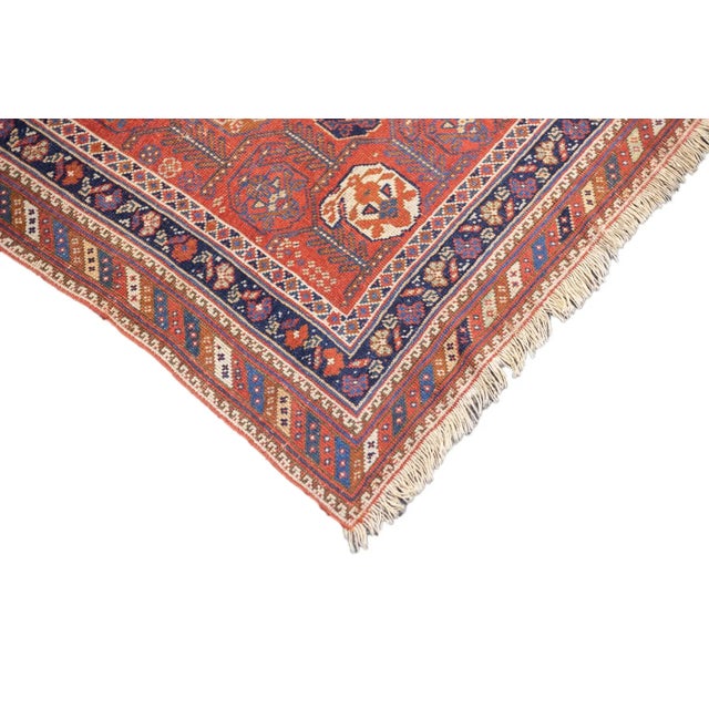 Late 18th Century Antique Persian Afshar Rug 4'2'' x 5'1'' For Sale In New York - Image 6 of 12