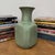 Elegant Green Ceramic Vase with Intricate Crackle Finish For Sale In New York - Image 6 of 9