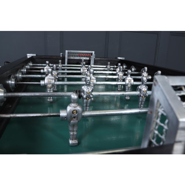 Black French Oak Coin-Operated Table Football Baby Foot Table, 1929 For Sale - Image 8 of 18