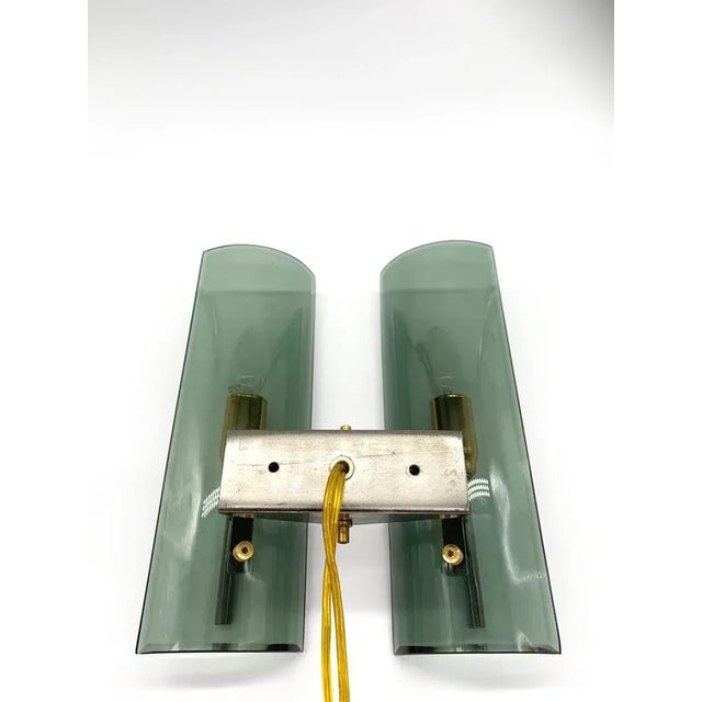 Wall lamp, pair of Veca wall lights Pair of very distinctive wall lights from the company Veca. Each wall light has 2 e14...