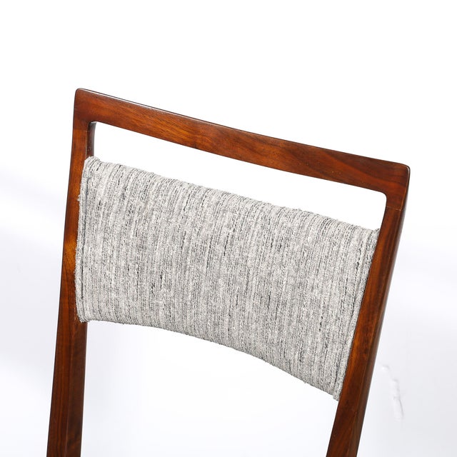 Mid-Century Modern Set of 4 Paul McCobb Mid-Century Sculptural Walnut Dining Chairs by Directional For Sale - Image 3 of 15