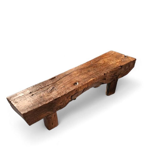 Brutalist Oak Coffee, 1960s For Sale - Image 18 of 18