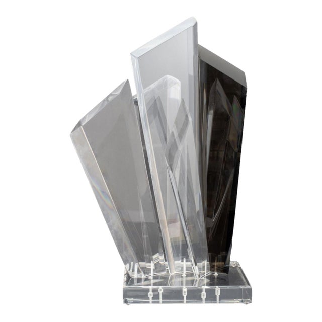 Hivo Van Teal Geometric Lucite Sculpture For Sale