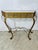 Gold Vintage Marble Top Console For Sale - Image 8 of 9