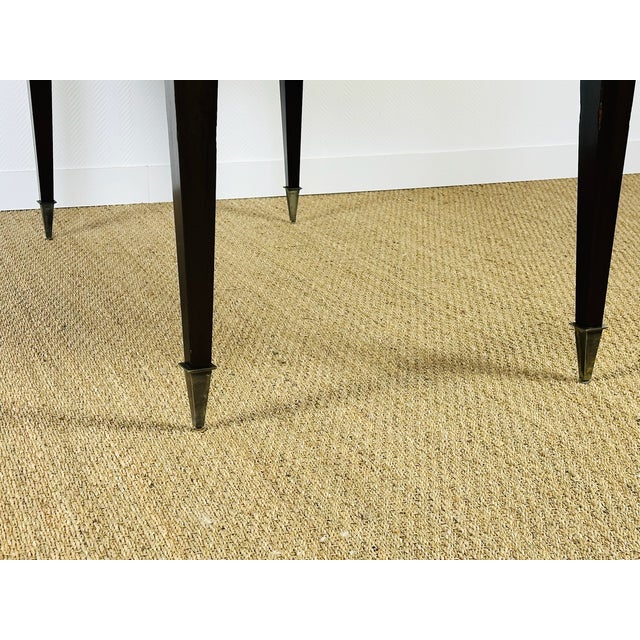 Art Deco Chevron Marquetry Dining Table with Extensions, France, 1940s For Sale - Image 14 of 18