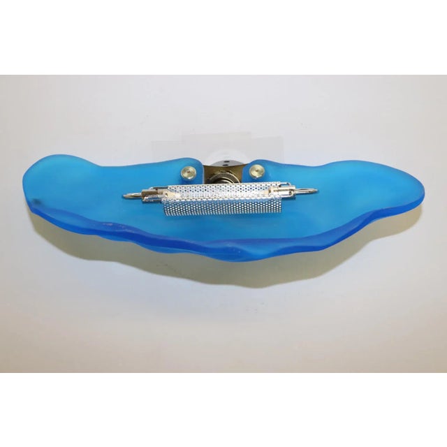 1980s Modern "Lithos" Carlo Nason Murano Wall Lamp For Sale - Image 10 of 12