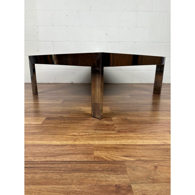 1970s Chrome & White Modern Marble Coffee Table Attributed to the Pace Collection For Sale In Charlotte - Image 6 of 12