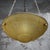 French Art Deco Brass and Etched Ochre Glass Pendant Light, 1920s For Sale - Image 4 of 10