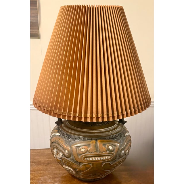 Tiki Mayan Gods Lamp For Sale - Image 9 of 12