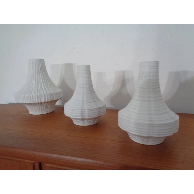 Mid-Century Modern Mid-Century Op Art Vases from Heinrich, 1960s, Set of 3 For Sale - Image 3 of 18