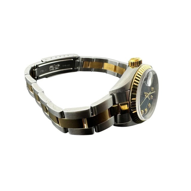 2002 Rolex Ladies DateJust Two Tone Blue Diamond Dial Watch 79173 For Sale - Image 10 of 18