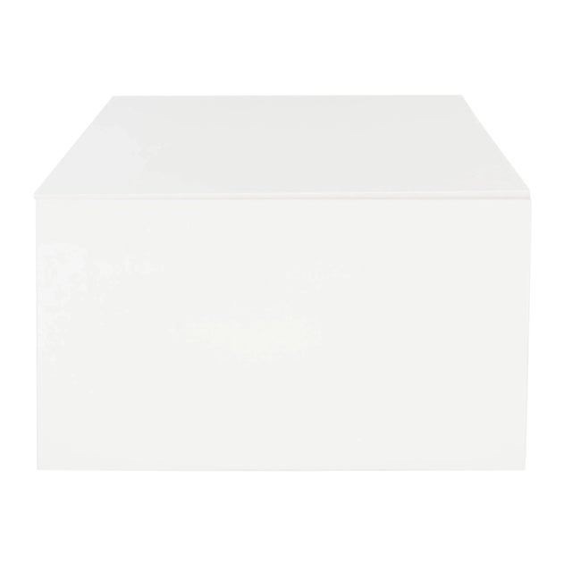 Modern Lift -Top Coffee Table in White & Chrome For Sale - Image 3 of 9