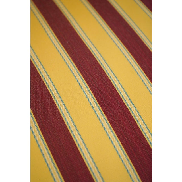 Pair Baker Mahogany Upholstered Armchairs For Sale - Image 9 of 12