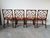 Chinese 1960s English Georgian Chinese Chippendale Style Mahogany Cockpen Dining Chairs – Set of 4 For Sale - Image 3 of 17