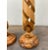 Mid-Century Modern Vintage Hand Carved Olive Wood Swirl Spiral Candle Holders- Set of 2 For Sale - Image 3 of 5