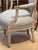 Gray Early 19th Century French Painted Arm Chair For Sale - Image 8 of 9