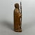 Vintage Carved Wooden Sculpture of Saint Benedict of Norcia by Fonted, 1950s For Sale - Image 3 of 11