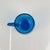 Cobalt Blue Bubbled Glass Punch Set in the style of Biot, 1970, Set of 10 For Sale - Image 6 of 14
