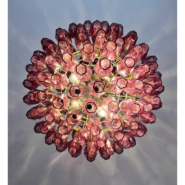 Spherical Murano Polyhedrons Pendant Light, 1990s For Sale - Image 17 of 18