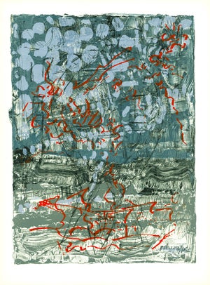1970 Lithograph by Jean-Paul Riopelle Untitled III