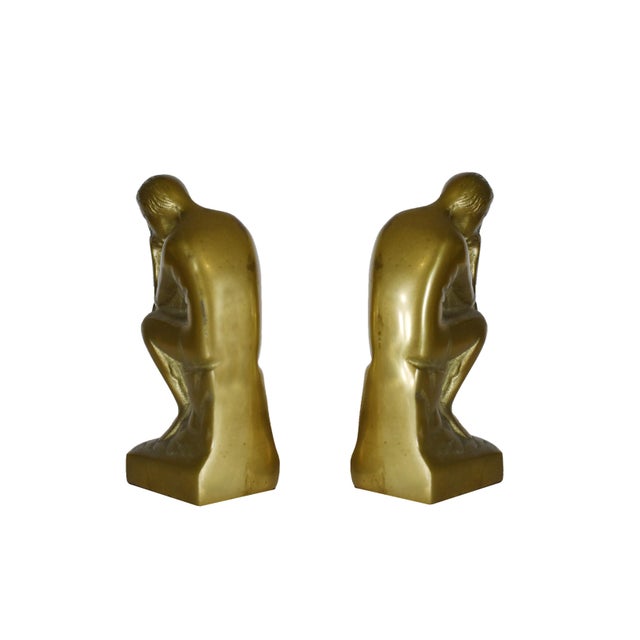 Add a touch of elegance and intellectual charm to your study, office, or living room with these exquisite vintage brass...