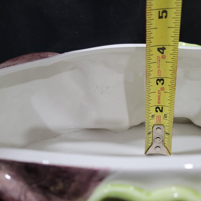 Vintage Hand-Painted Jay Willfred Diu Andrea by Sadek Bunny Rabbit Tureen For Sale - Image 11 of 12