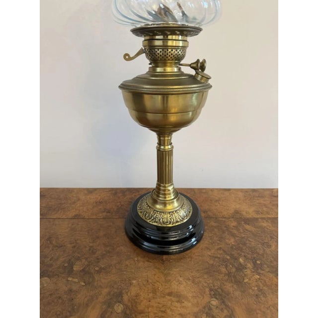 PAntique Edwardian Oil Lamp, 1900 For Sale - Image 4 of 6