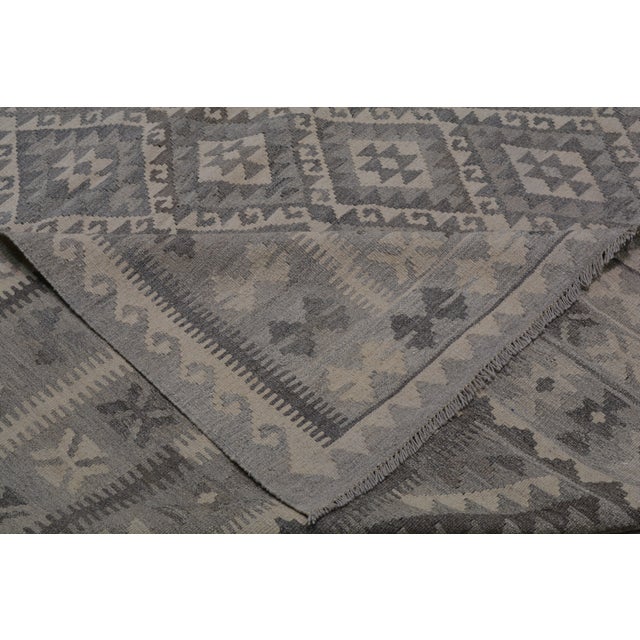 2020s Contemporary Afghan Navajo Style Flatweave Wool Rug, 10'5x16'3 For Sale - Image 5 of 6