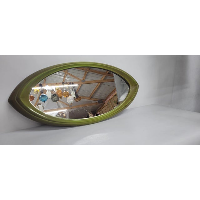 Mid Century Modern Wall Hanging Vintage Mirror Cat Eye Atomic, 1960's