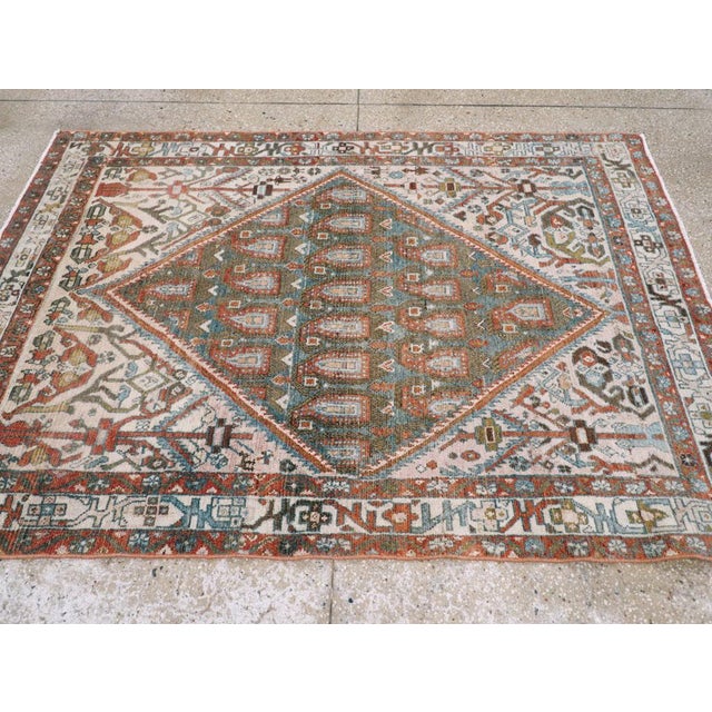 Galerie Shabab Collection Mid-20th Century Persian Malayer Accent Rug For Sale - Image 4 of 7