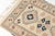 Cream Blue and Cream Turkish Vintage Rug For Sale - Image 8 of 10