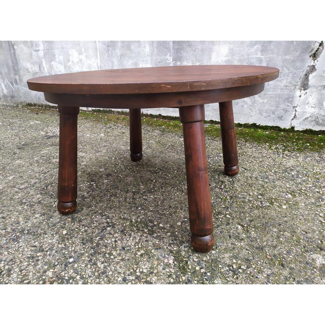 Brutalist Extendable Dining Table, 1950s For Sale - Image 9 of 18