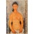 Apricot 1947 After Amedeo Modigliani "Elvire Nue", First Edition Parisian Lithograph For Sale - Image 8 of 8